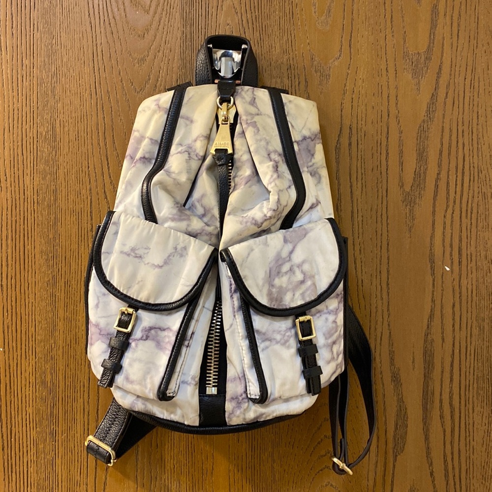 Aimee Kestenberg Nylon Cargo Backpack - Tamitha in Marble